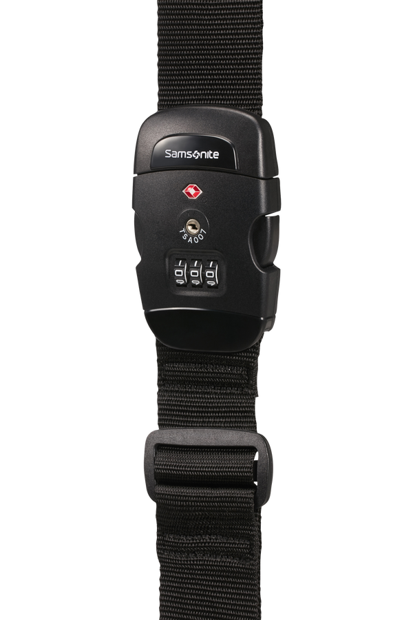 Samsonite Global Ta Luggage Strap/TSA Lock Svart