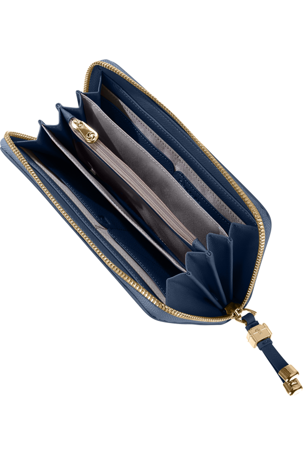 Samsonite Karissa Slg Wallet ZIP Around L  M&oslash;rk marine