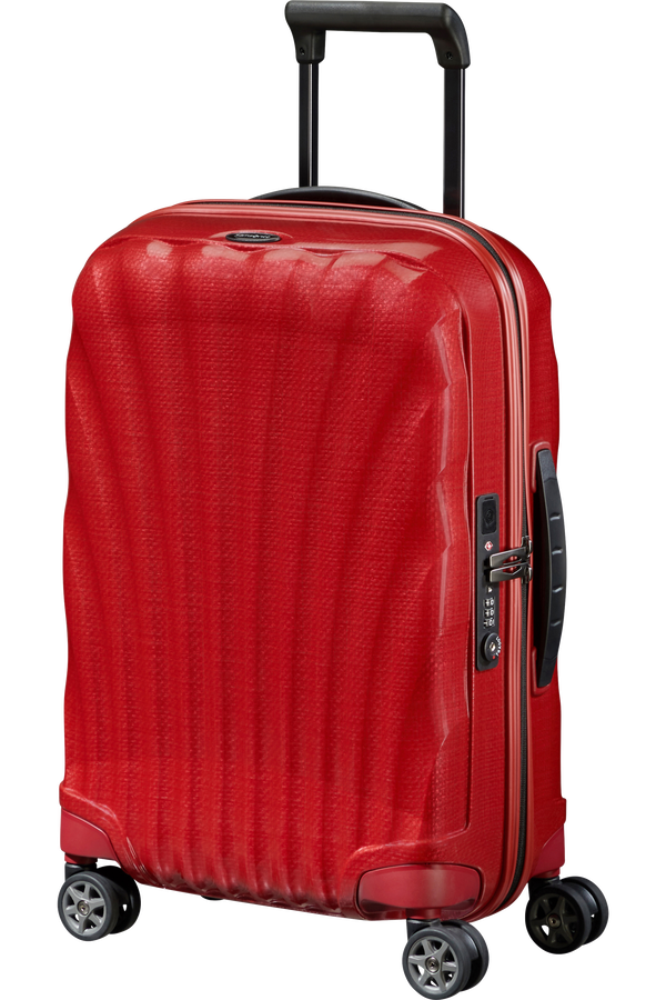 Samsonite C-Lite Spinner Expandable 55cm  Chilirød
