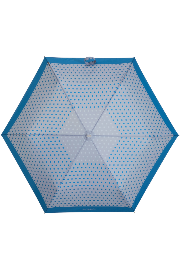 Samsonite Alu Drop S 3 Sect. Manual Flat  Blue Dots Samsonite Alu Drop S 3 Sect. Manual Flat  Blue Dots