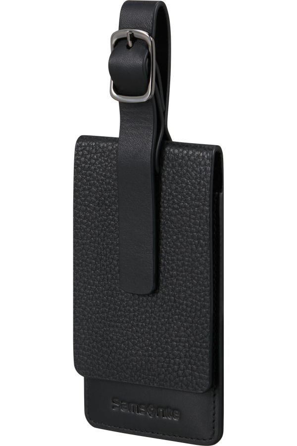 Samsonite Ta Revolution Leather Luggage Tag  Svart