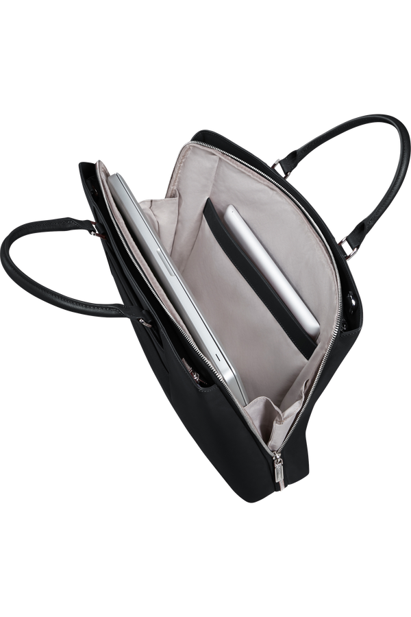 Image Biz Leather PC-veske 15.6" | Samsonite Image Biz Leather Briefcase 15.6'  Svart