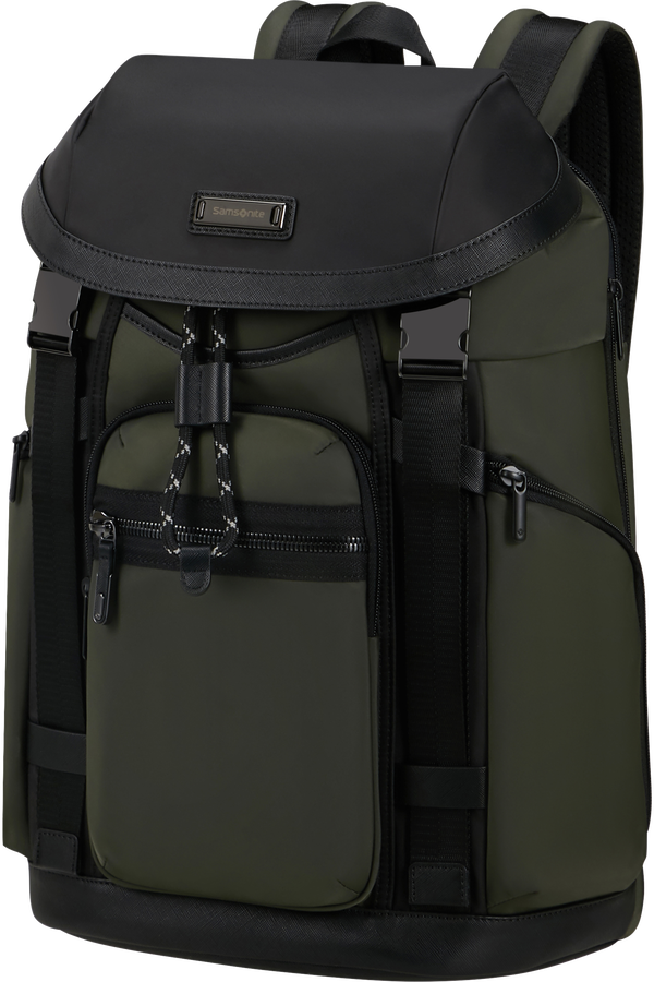Samsonite Relyon Backpack M 15.6'' with flap  Grønn