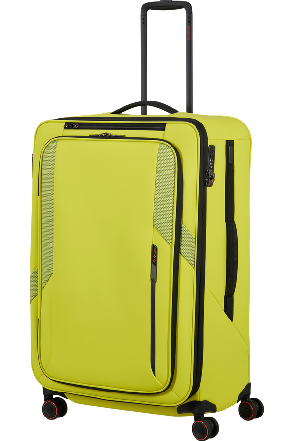 Glazed Utvidbar koffert med 4 hjul 78cm | Samsonite Glazed Spinner Expandable 78cm  Lime punch
