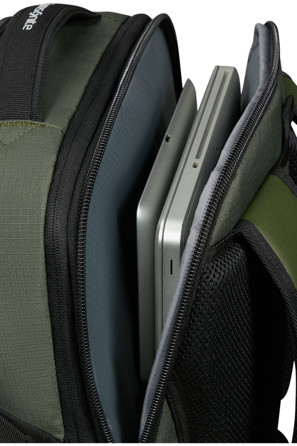 Samsonite Roadseeker Laptop Backpack Expandable L  Mørk oliven Samsonite Roadseeker Laptop Backpack Expandable L  Mørk oliven