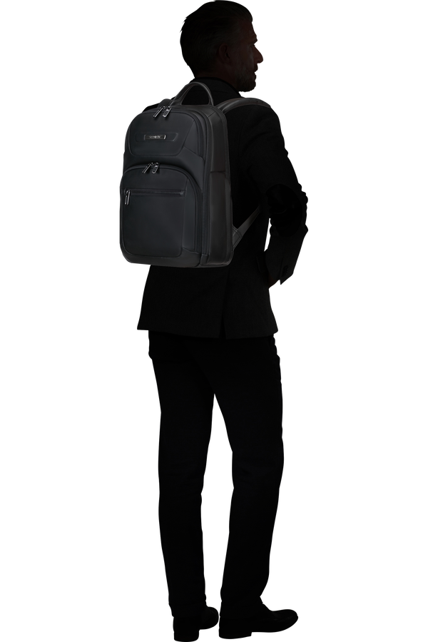 Samsonite Pro-Dlx 6 Leather Backpack 14.1'  Svart Samsonite Pro-Dlx 6 Leather Backpack 14.1'  Svart