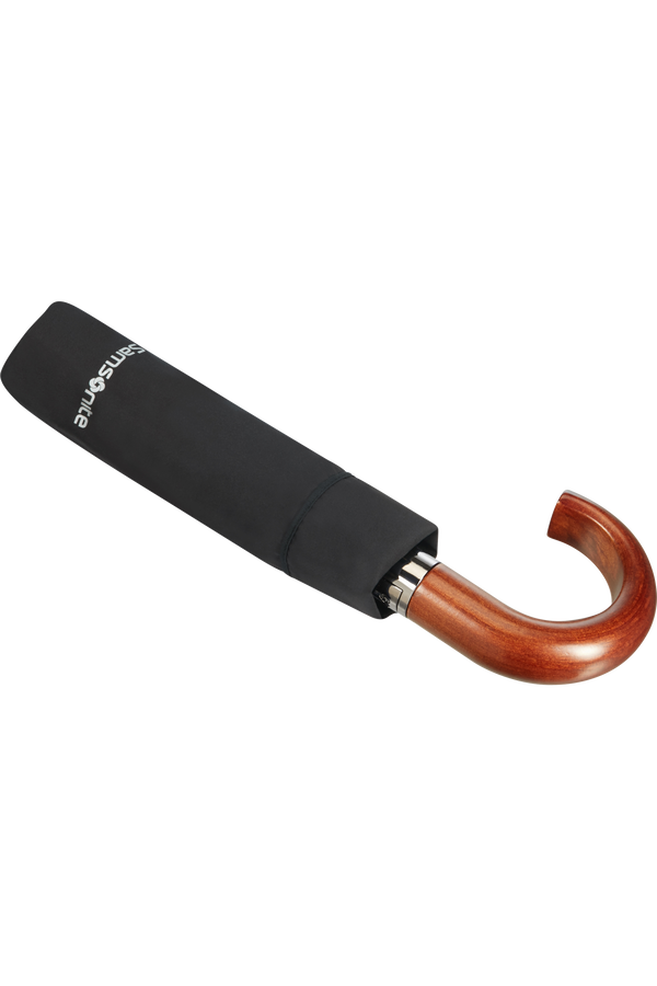 Samsonite Wood Classic S 3 Sect. Auto O/C Crook  Svart