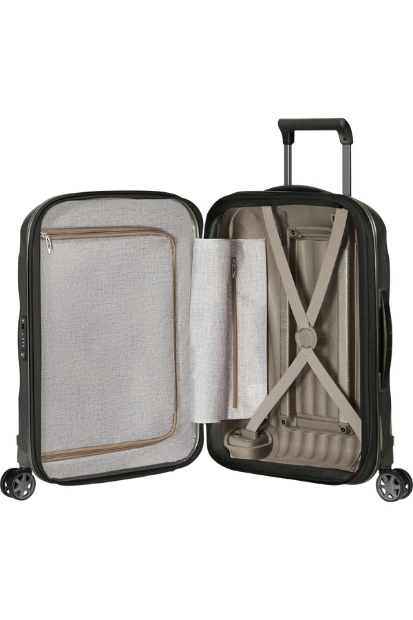 Samsonite C-Lite Spinner Expandable 55cm  Gr&oslash;nn metallic