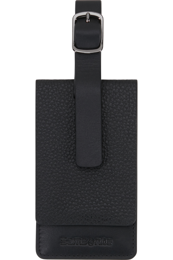 Samsonite Ta Revolution Leather Luggage Tag  Svart