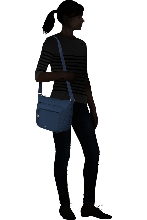 Samsonite Move 5.0 Hobo Bag Round Expandable M  M&oslash;rkebl&aring;