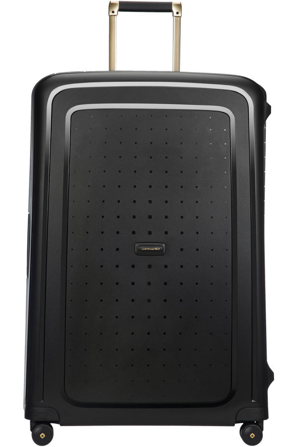 Samsonite S'Cure DLX Spinner 81cm/30inch  Black/Gold Deluscious