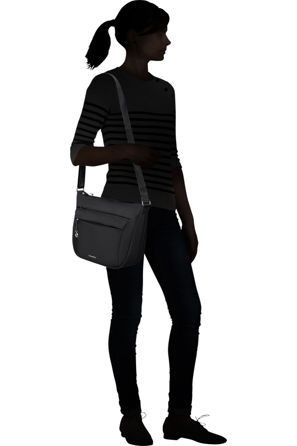 Samsonite Move 5.0 Hobo Bag Round Expandable M  Svart