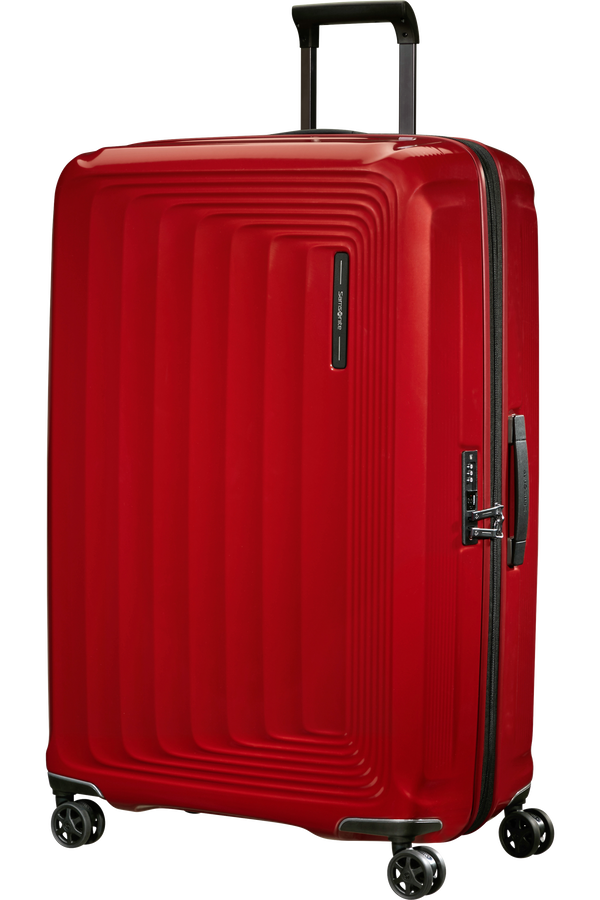 Samsonite Nuon Spinner Expandable 81cm  R&oslash;d metallic