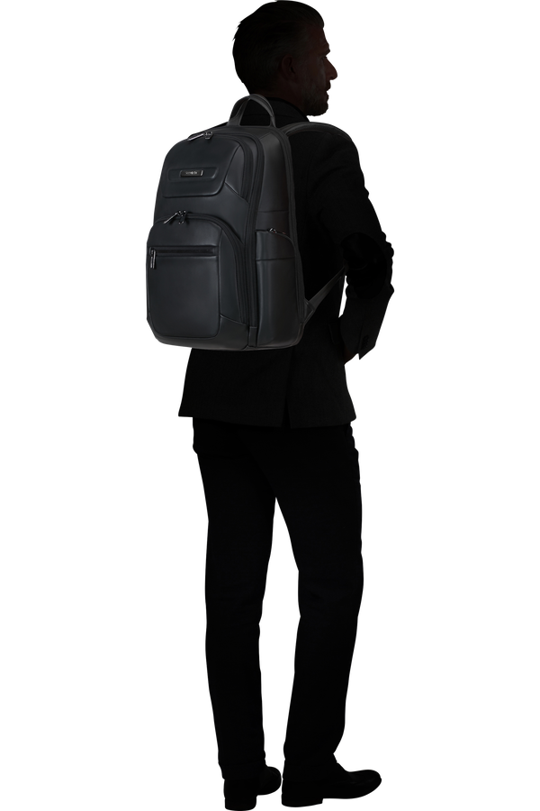 Samsonite Pro-Dlx 6 Leather Backpack 15.6'  Svart Samsonite Pro-Dlx 6 Leather Backpack 15.6'  Svart