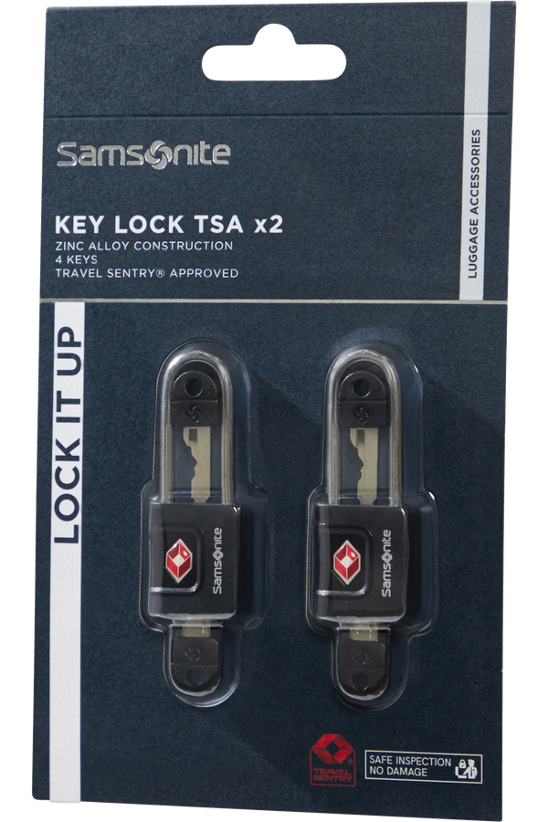 Samsonite Ta Revolution Key Lock TSA x2  Svart Samsonite Ta Revolution Key Lock TSA x2  Svart