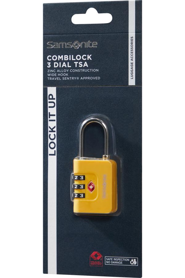 Samsonite Ta Revolution Combilock 3 dial TSA  Gul