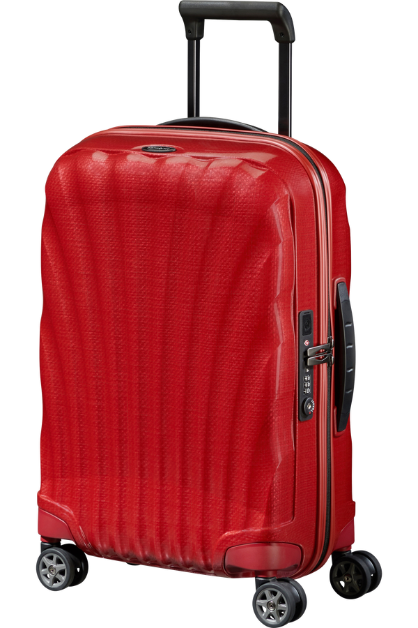 Samsonite C-Lite Spinner Expandable 55cm  Chilirød