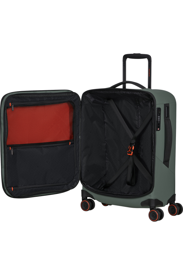 Samsonite Glazed Spinner Expandable 55cm  Salviegr&oslash;nn
