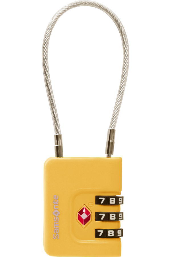 Samsonite Ta Revolution Cablelock 3 dial TSA  Gul
