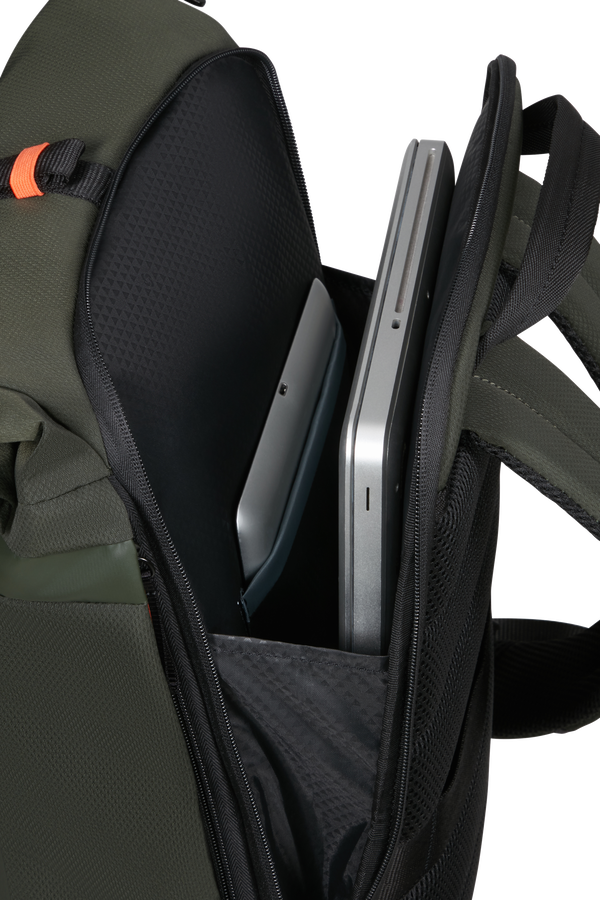 Samsonite Moderny Rolltop Backpack 15.6  Gr&oslash;nn