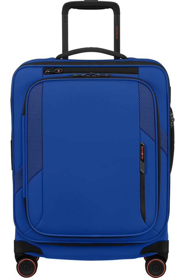 Samsonite Glazed Spinner Expandable 55cm  Elektrisk bl&aring;