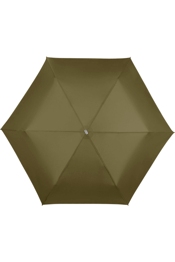 Samsonite Alu Drop S 3 Sect. Manual Flat  Mørk oliven