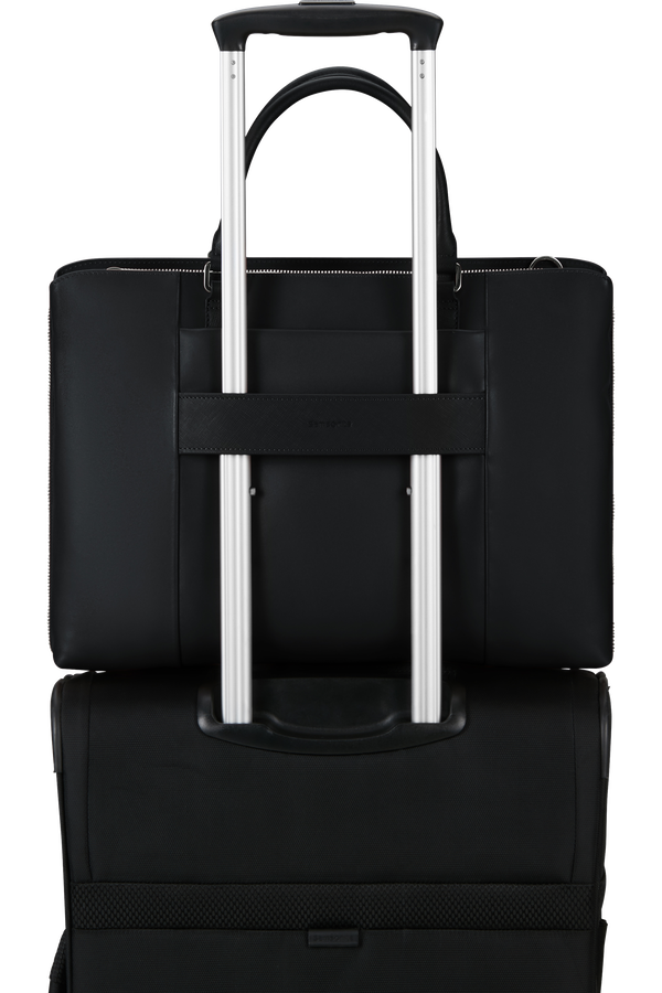 Image Biz Leather PC-veske 15.6" | Samsonite Image Biz Leather Briefcase 15.6'  Svart