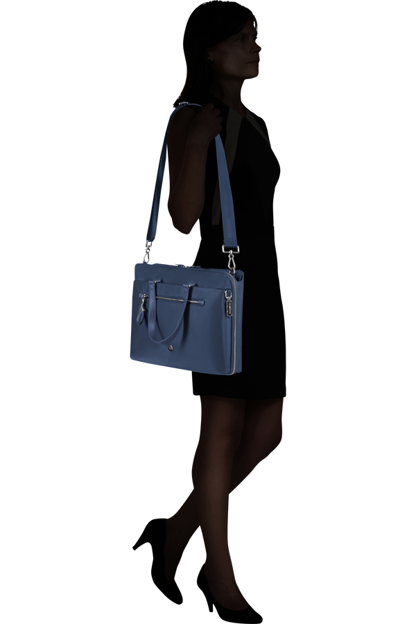 Samsonite Karissa Evo Slim Bailhandle 15.6'  Blue Nights Samsonite Karissa Evo Slim Bailhandle 15.6'  Blue Nights