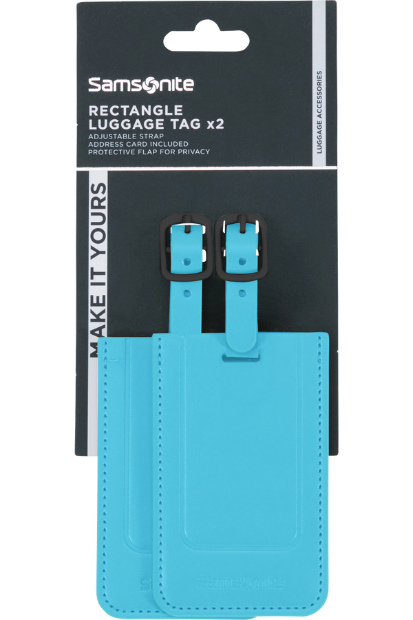 Samsonite Ta Revolution Rectangle Luggage Tag x2  Levende bl&aring;