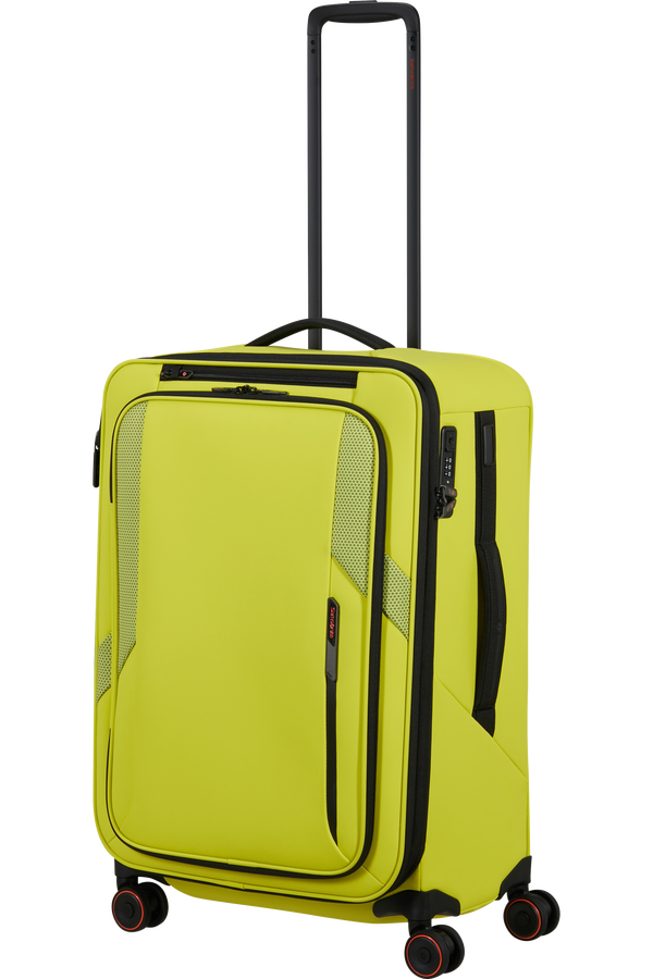 Glazed Utvidbar koffert med 4 hjul 67cm | Samsonite Glazed Spinner Expandable 67cm  Lime punch