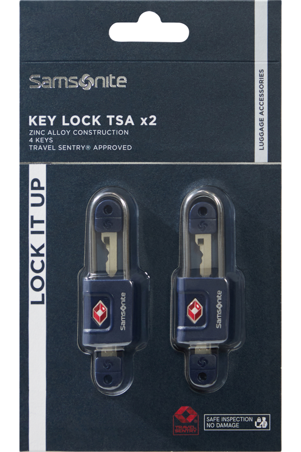 Samsonite Ta Revolution Key Lock TSA x2  Midnattsbl&aring;