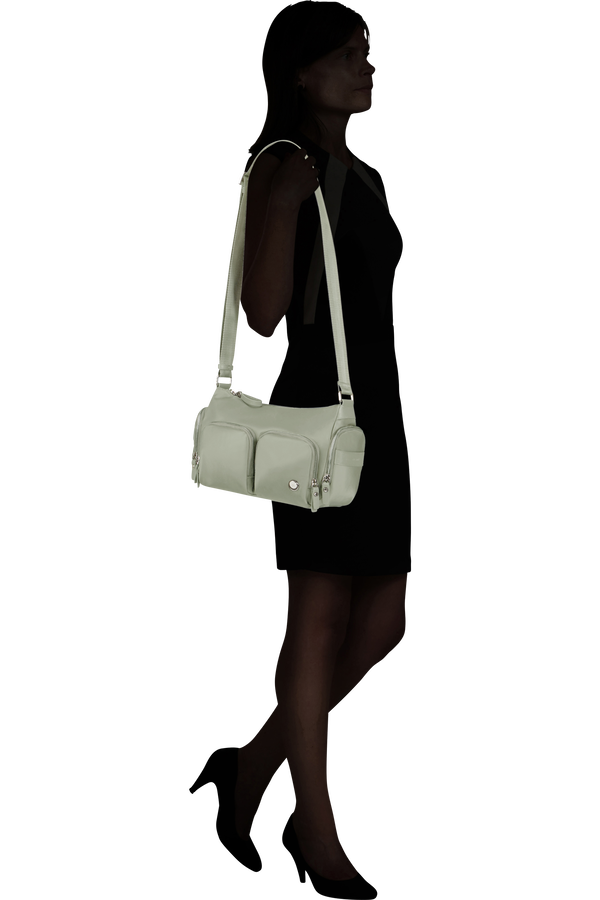 Samsonite Karissa Evo Shoulder Bag Multi Pkt  Salviegrønn