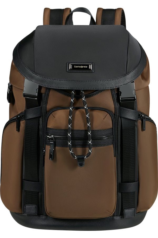Samsonite Relyon Backpack M 15.6'' with flap  Brun