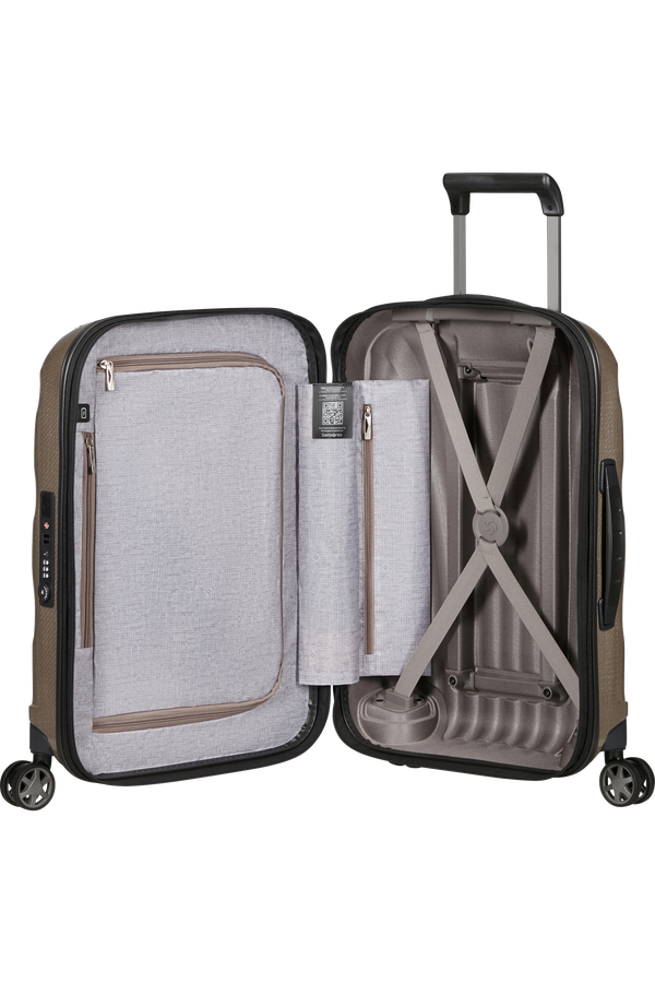 Samsonite C-Lite Spinner Expandable 55cm  Elfenbengull