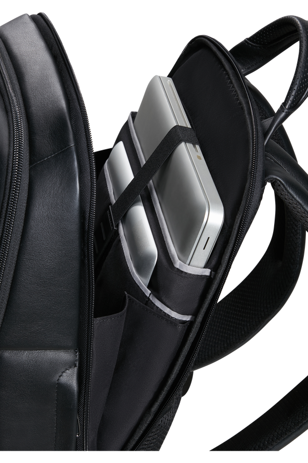 Samsonite Pro-Dlx 6 Leather Backpack 14.1'  Svart Samsonite Pro-Dlx 6 Leather Backpack 14.1'  Svart
