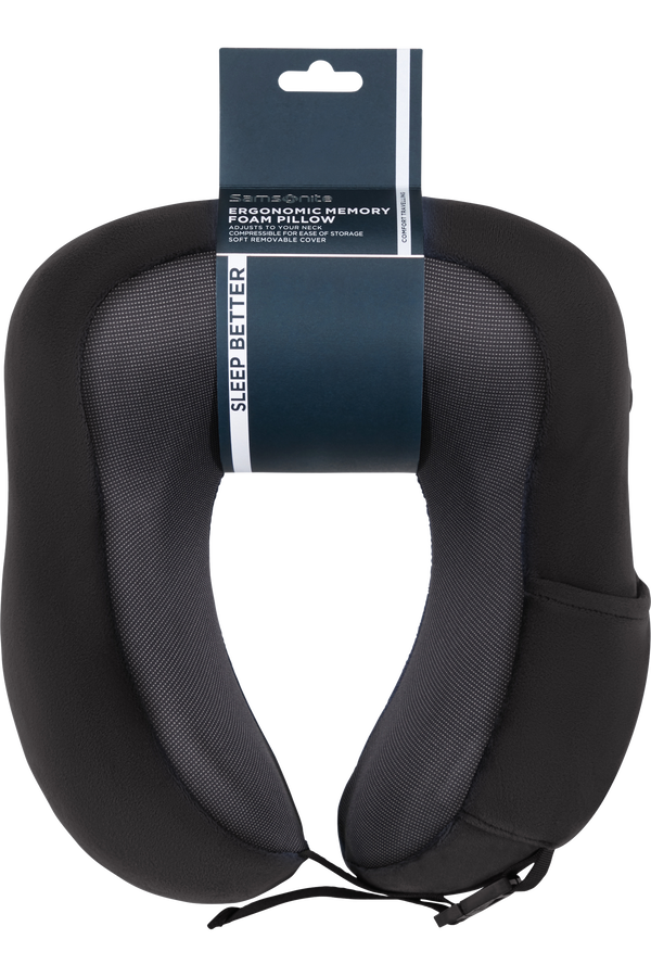 Samsonite Ta Revolution Ergonomic Memory Foam Pillow  Svart