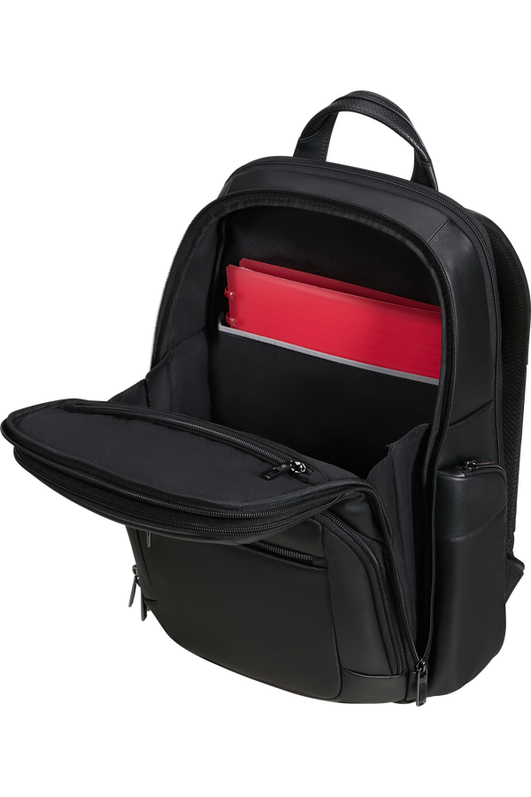 Samsonite Pro-Dlx 6 Leather Backpack 15.6'  Svart Samsonite Pro-Dlx 6 Leather Backpack 15.6'  Svart