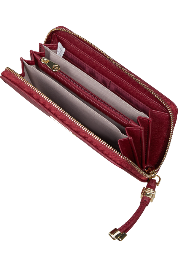 Samsonite Karissa Slg Wallet ZIP Around L  Dark Bordeaux Samsonite Karissa Slg Wallet ZIP Around L  Dark Bordeaux