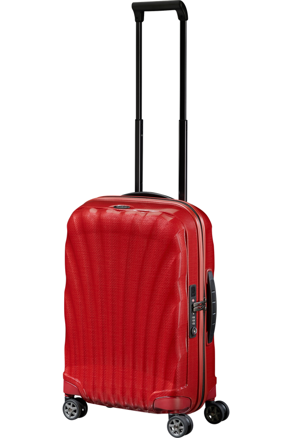 Samsonite C-Lite Spinner Expandable 55cm  Chilirød