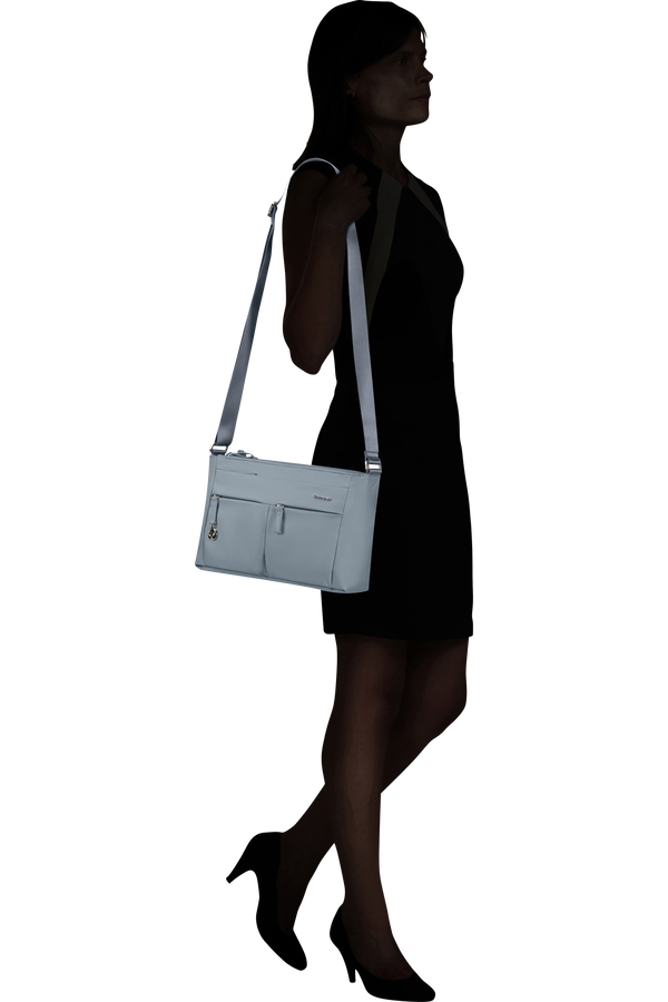 Samsonite Move 5.0 Horiz. Shoulder Bag + Flap  Dusty Blue