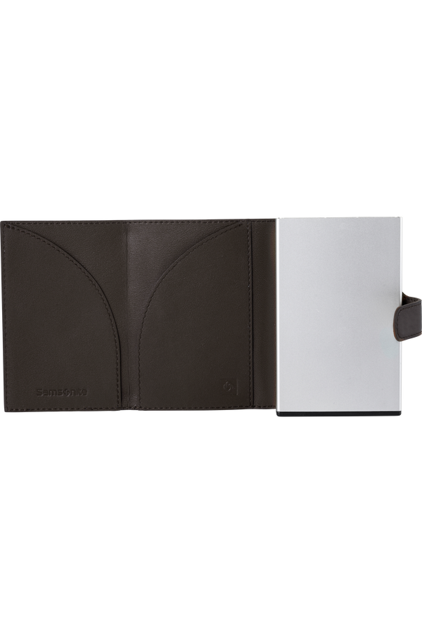 Samsonite Alu Fit 202 - Slide-up Wallet  Mørkebrun Samsonite Alu Fit 202 - Slide-up Wallet  Mørkebrun