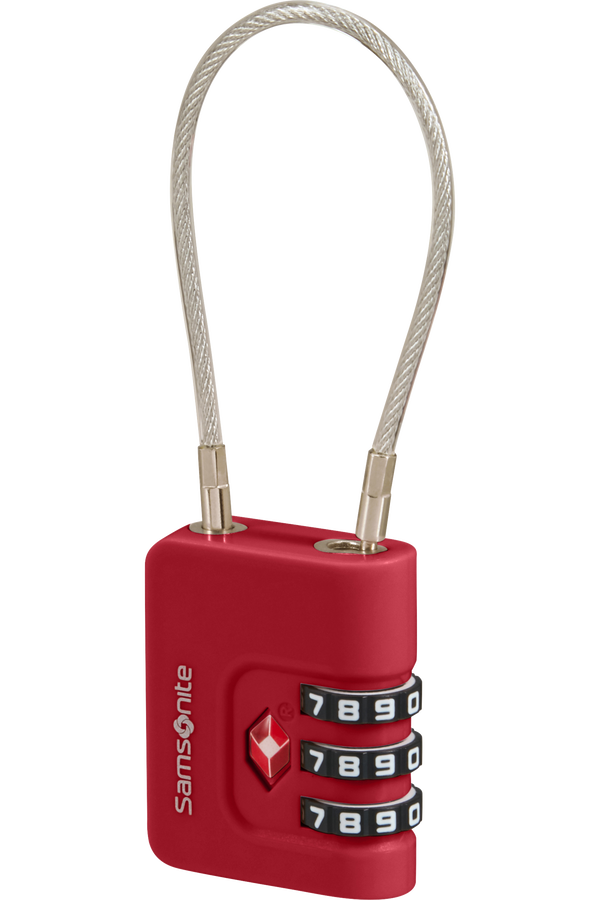 Samsonite Ta Revolution Cablelock 3 dial TSA  Rød