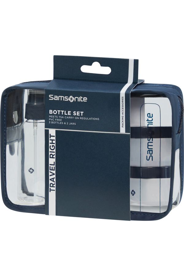 Samsonite Ta Revolution Bottle Set  Midnattsbl&aring;