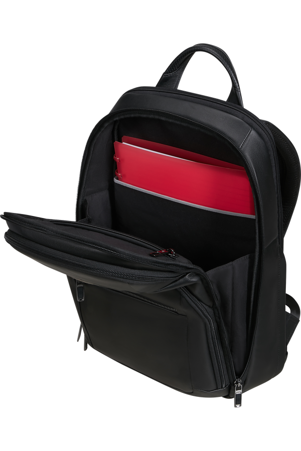 Samsonite Pro-Dlx 6 Leather Backpack 14.1'  Svart Samsonite Pro-Dlx 6 Leather Backpack 14.1'  Svart