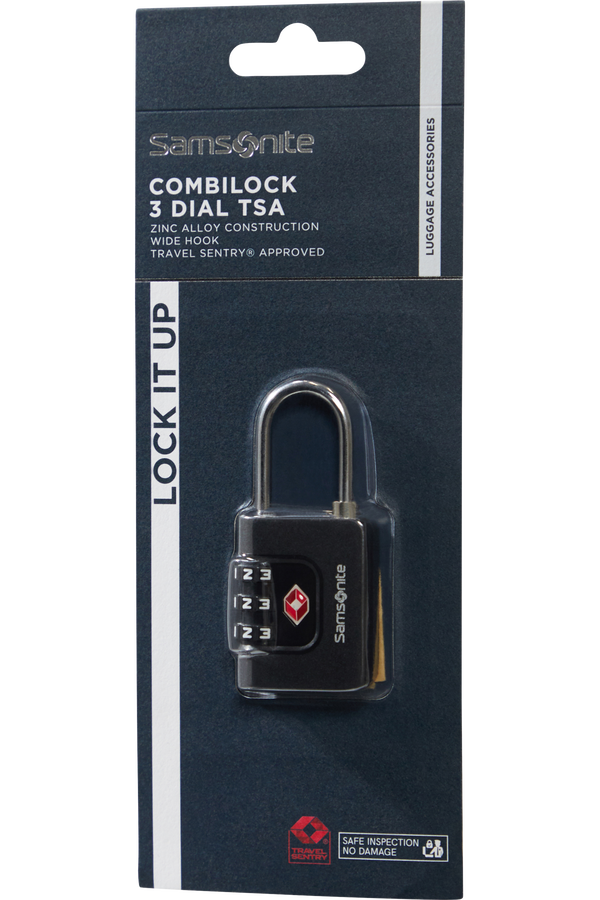 Samsonite Ta Revolution Combilock 3 dial TSA  Svart