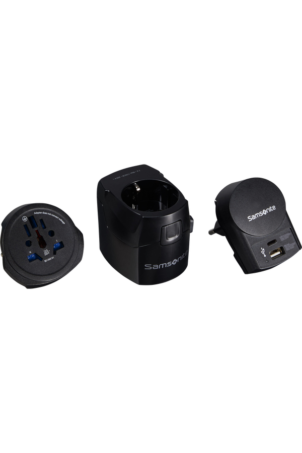 Ta Revolution World Adaptor Pro 3-polig + USB &ndash; Reiseadapter