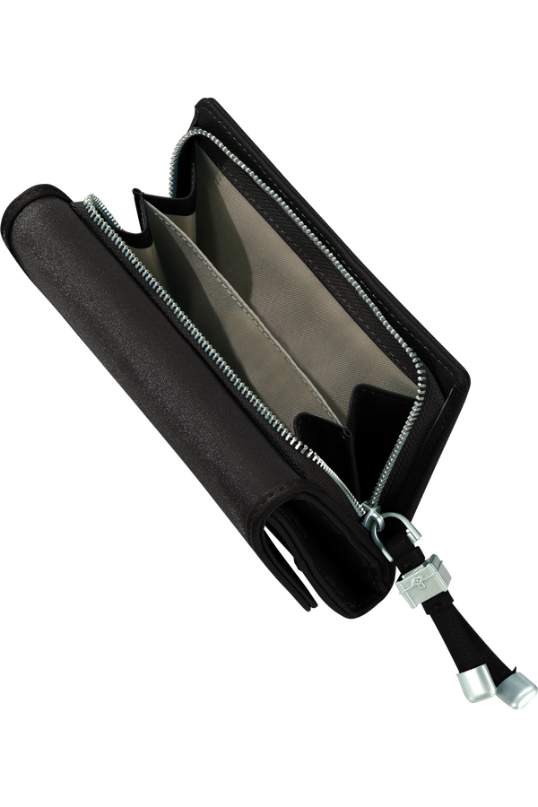 Samsonite Karissa Slg Wallet 12CC+ZIP EXT M  Svart