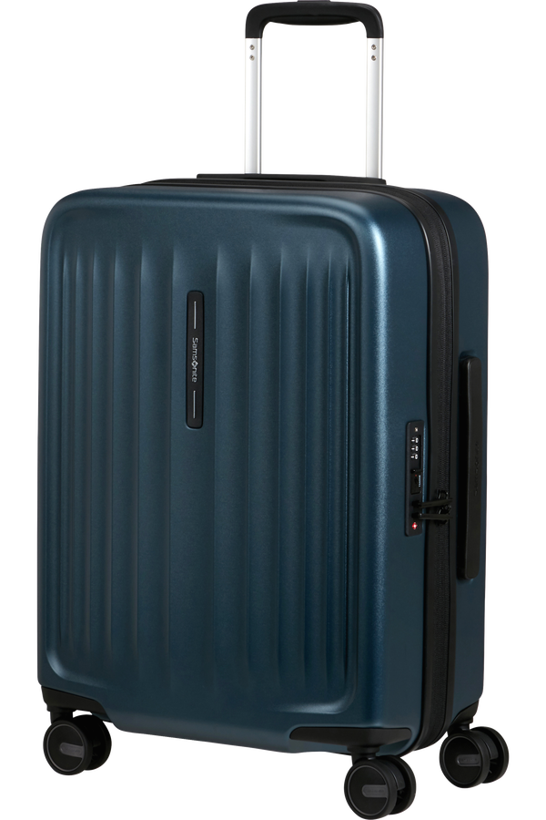 Samsonite Fyrm Spinner Expandable 55cm  Steel Blue