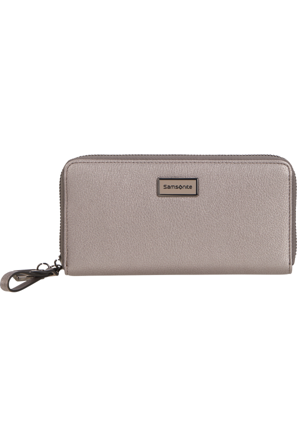 Samsonite Karissa 2.0 Slg 419 - L ZIP AROUND PU L  Sølv
