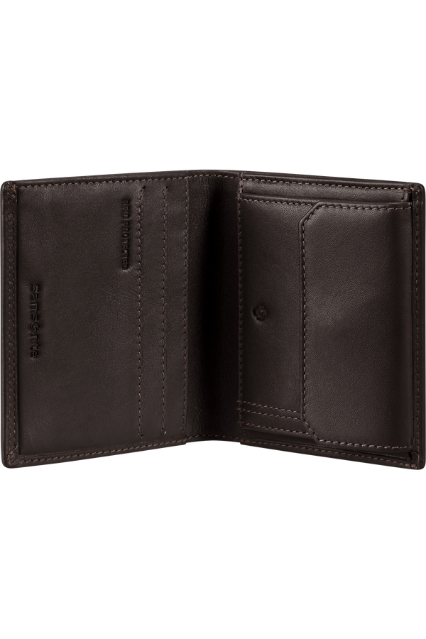 Samsonite Attack 2 Slg 124 - WAL S 3/2CC+COIN+C  Ebony Brown Samsonite Attack 2 Slg 124 - WAL S 3/2CC+COIN+C  Ebony Brown